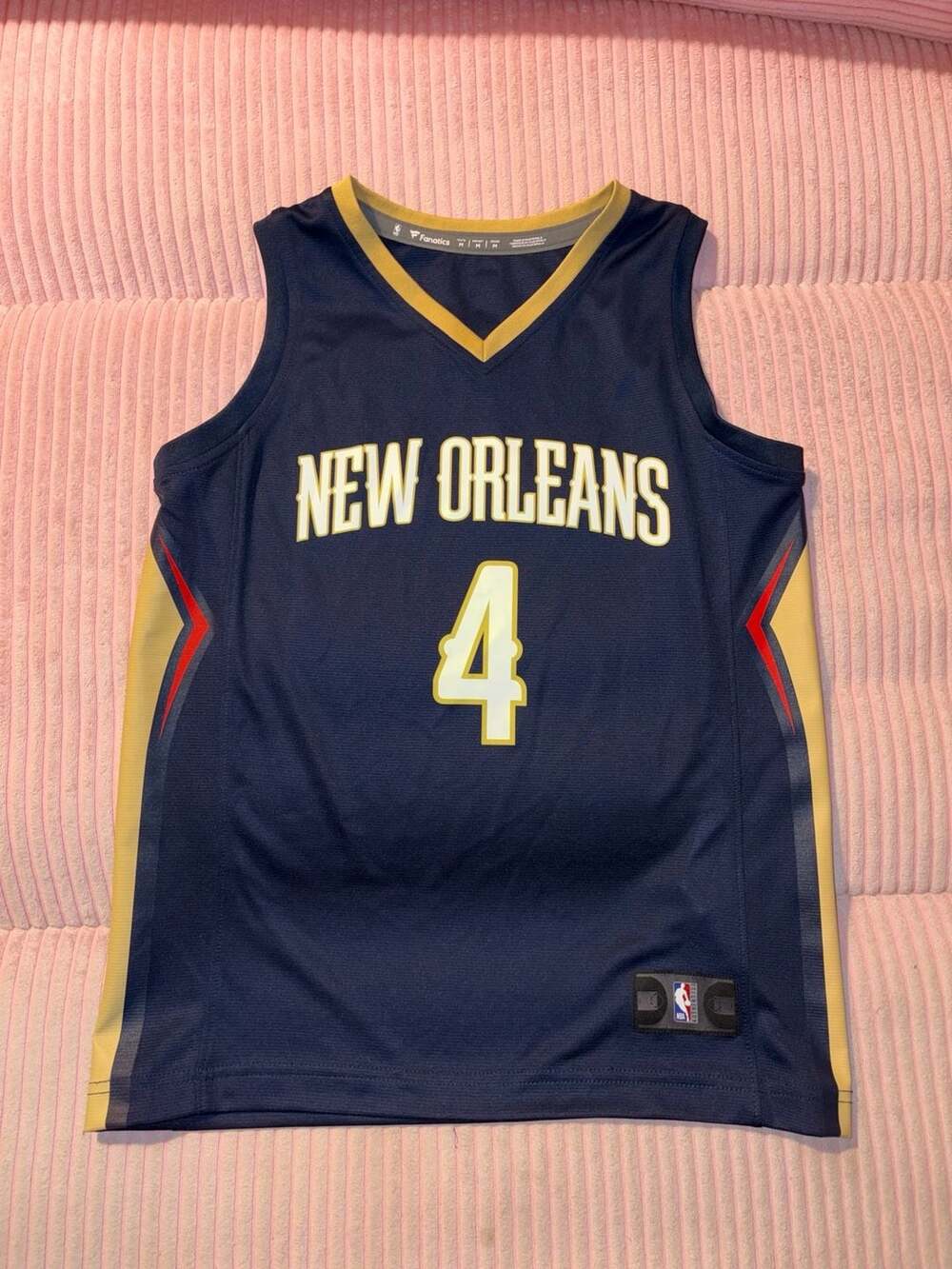 Youth Fanatics Devonte Graham 4 New Orleans Pelicans  Jersey Size Medium